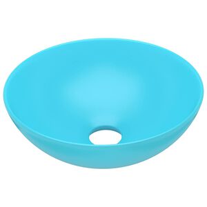 vidaXL Lavabo de cuarto de ba&ntilde;o redondo cer&aacute;mica verde claro