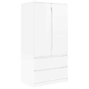 vidaXL Armario Alto Brillo 79,5 x 49 x 156 cm Madera de ingenier&iacute;a