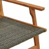 vidaXL Muebles de jardín Gris 122 x 78 x 73cm Madera maciza de Acacia