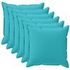 vidaXL Funda de almohada 6 uds. HOUTEN Tuquesa 45 x 45 cm Poli&eacute;ster