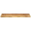 vidaXL Tablero de mesa rectangular madera maciza mango 90x40x2,5 cm