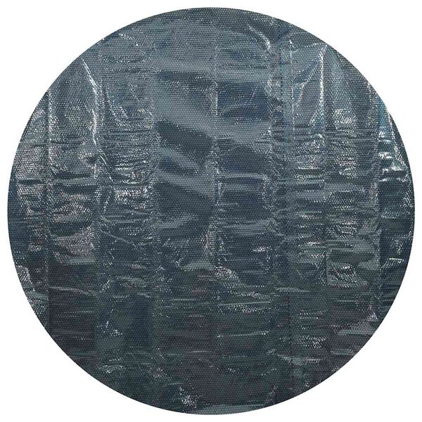 vidaXL Cubierta solar de piscina de PE flotante negro y azul 527 cm