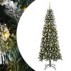 vidaXL &Aacute;rbol de Navidad artificial Verde 210 cm PVC, pl&aacute;stico y acero
