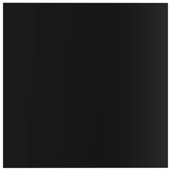 vidaXL Estante estanter&iacute;a 4 uds contrachapada negro brillo 40x40x1,5cm