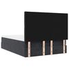 vidaXL Estructura de cama otomana con colchones terciopelo negro
