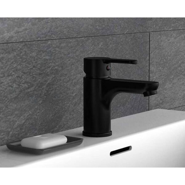 SCHÜTTE Grifo mezclador de lavabo DENVER negro mate