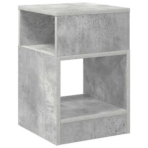 vidaXL Mesa Auxiliar Gris Concreto 30,5 x 30 x 45 cm