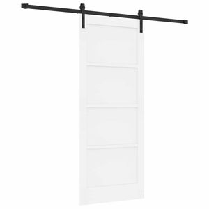 vidaXL Puerta Corredera Blanco 83 x 202 cm Madera de Pino Maciza