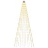 vidaXL Luces de &aacute;rbol de Navidad con estacas 270 LED Blanco C&aacute;lido y