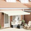vidaXL Toldo Retr&aacute;ctil Crema 400 x 200 cm tela