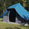 vidaXL Carpa Tipi con techo Azul 364 x 281 x 257 cm tafetán