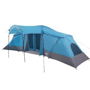 vidaXL Tienda Familiar con techo Azul y gris 721 x 335 x 212 cm
