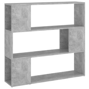 vidaXL Estanter&iacute;a/divisor de espacios gris hormig&oacute;n 100x24x94 cm