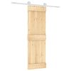 vidaXL Puerta Corredera Natural y Blanco 70 x 210 cm