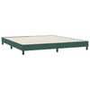 vidaXL Estructura cama sin colch&oacute;n terciopelo verde oscuro 180x220 cm