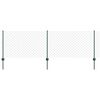 vidaXL Cerca y Poste Verde 0,8 x 25 m Acero