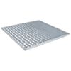 vidaXL Rejilla Plateado 60 x 60 x 2 cm
