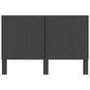 vidaXL Cabecero de tela gris oscuro 180x200 cm