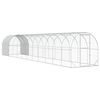 vidaXL Gallinero Plateado 1200 x 200 x 200 cm Acero Galvanizado