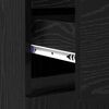vidaXL Vitrina Roble Negro 60 x 35 x 70 cm Madera contrachapada
