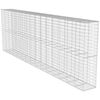 vidaXL Muro de gaviones con cubierta acero galvanizado 600x50x200 cm