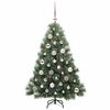 vidaXL Árbol de Navidad artificial con 150 LED Verde 120 cm PE y PVC