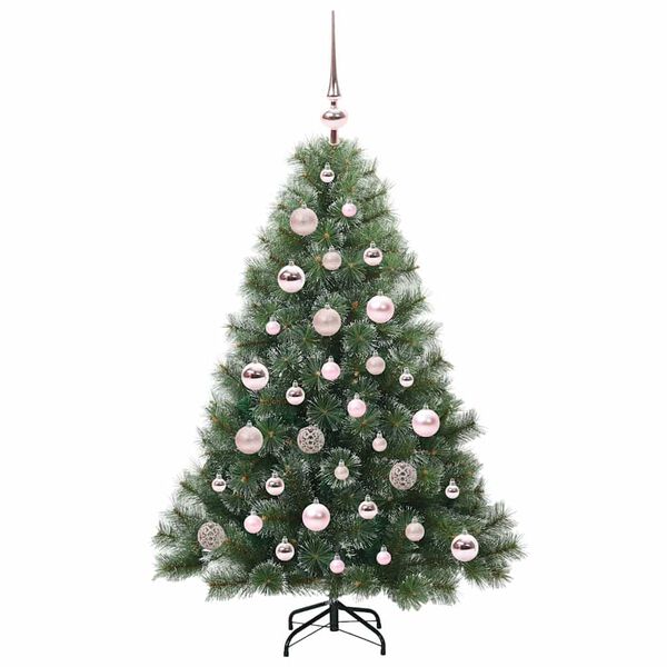 vidaXL Árbol de Navidad artificial con 150 LED Verde 120 cm PE y PVC