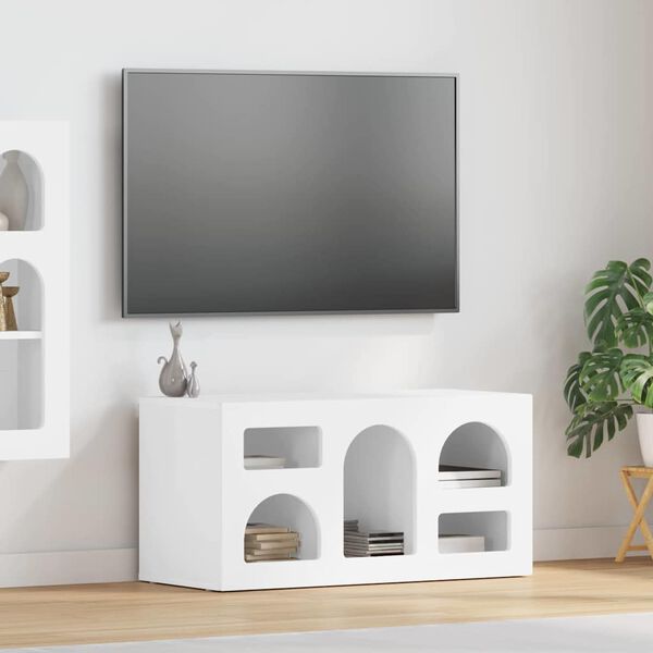 vidaXL Mueble de TV brillante 80 x 35 x 40 cm Madera de ingenier&iacute;a