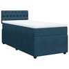 vidaXL Cama box spring con colch&oacute;n terciopelo azul 90x200 cm
