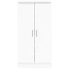 vidaXL Mueble zapatero madera contrachapada blanco brillo 55x35x108 cm