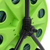 vidaXL Carrete de manguera de pie con set racores PVC verde 0,5" 20 m