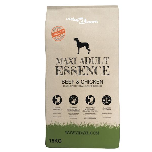 vidaXL Comida seca perros Maxi Adult Essence Beef&Chicken 2 uds 30 kg