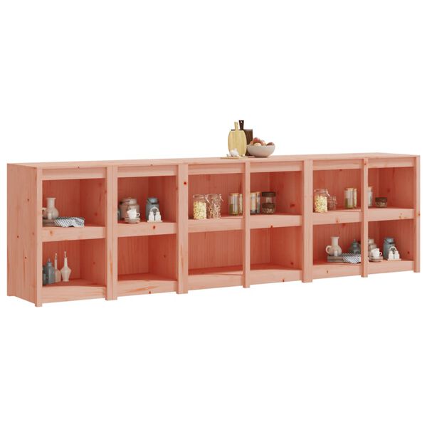 vidaXL Muebles de cocina exterior 4 pzas madera maciza abeto Douglas