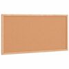 vidaXL Tablero de corcho con marco de madera de pino macizo 60x30 cm