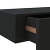vidaXL Estantes de pared con caj&oacute;n 2 uds MDF negro 60x23,5x10 cm