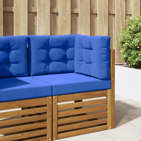 vidaXL Coj&iacute;n para sof&aacute; de exterior 3 pcs Tuquesa Poli&eacute;ster