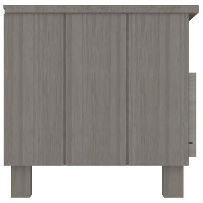 vidaXL Mueble de TV HAMAR madera maciza pino gris claro 106x40x40 cm