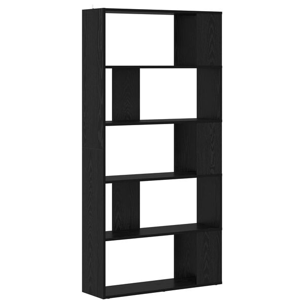 vidaXL Librer&iacute;a Roble Negro 80 x 24 x 159 cm Madera de ingenier&iacute;a