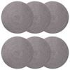 vidaXL Manteles de yute 6 uds. Gris 100% Yute Tossa