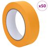 vidaXL Cintas de Enmascarar para Pintores 50 pcs Amarillo 30mm x 50m