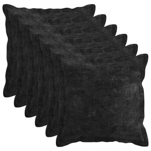 vidaXL Coj&iacute;n 6 uds. HOUTEN Gris antracita 50 x 50 cm Tela Chenille
