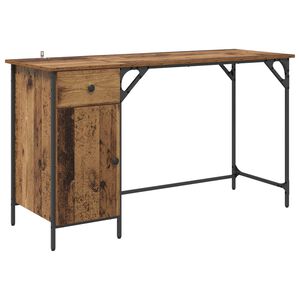 vidaXL Escritorio de Computadora Madera Vieja 131 x 48 x 75 cm