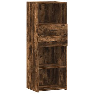 vidaXL Aparador alto madera de ingenier&iacute;a roble ahumado 45x42,5x124 cm