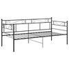 vidaXL Estructura de sofá cama sin colchón metal negro 90x200 cm