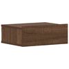 vidaXL Mesita de noche flotante 2 uds madera roble marr&oacute;n 40x30x15cm