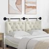 vidaXL Cabecera Colgante Crema 150 x 55 x 7 cm Terciopelo