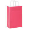 vidaXL Bolsas de papel con asas 50 uds rosa 21x11x31 cm