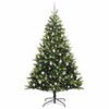vidaXL &Aacute;rbol de Navidad Artificial Plegable 300 LEDs Verde 210 cm