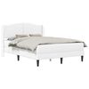 vidaXL Estructura de cama Blanco 160 x 200 cm Cuero sint&eacute;tico