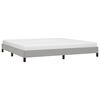 vidaXL Cama sin colch&oacute;n tela gris claro 200x200 cm